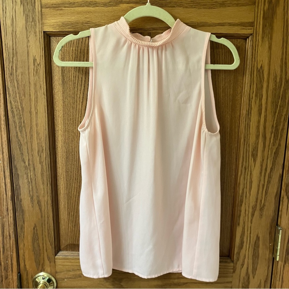 ELLE Pale Pink Short Sleeve Blouse Size S